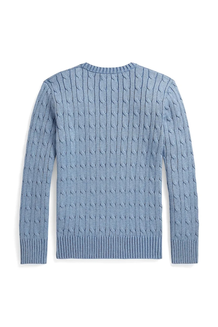 Detský bavlnený sveter Polo Ralph Lauren 323702674507 modrá SS26