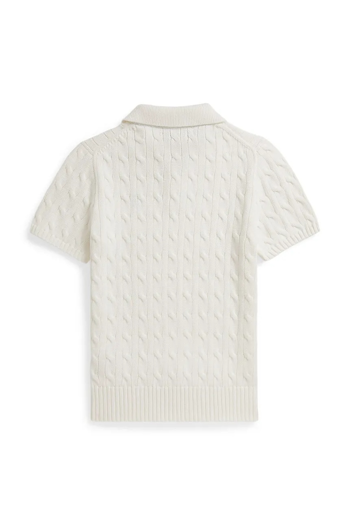 Polo Ralph Lauren pulover pentru copii din bumbac 323962923504 alb SS26