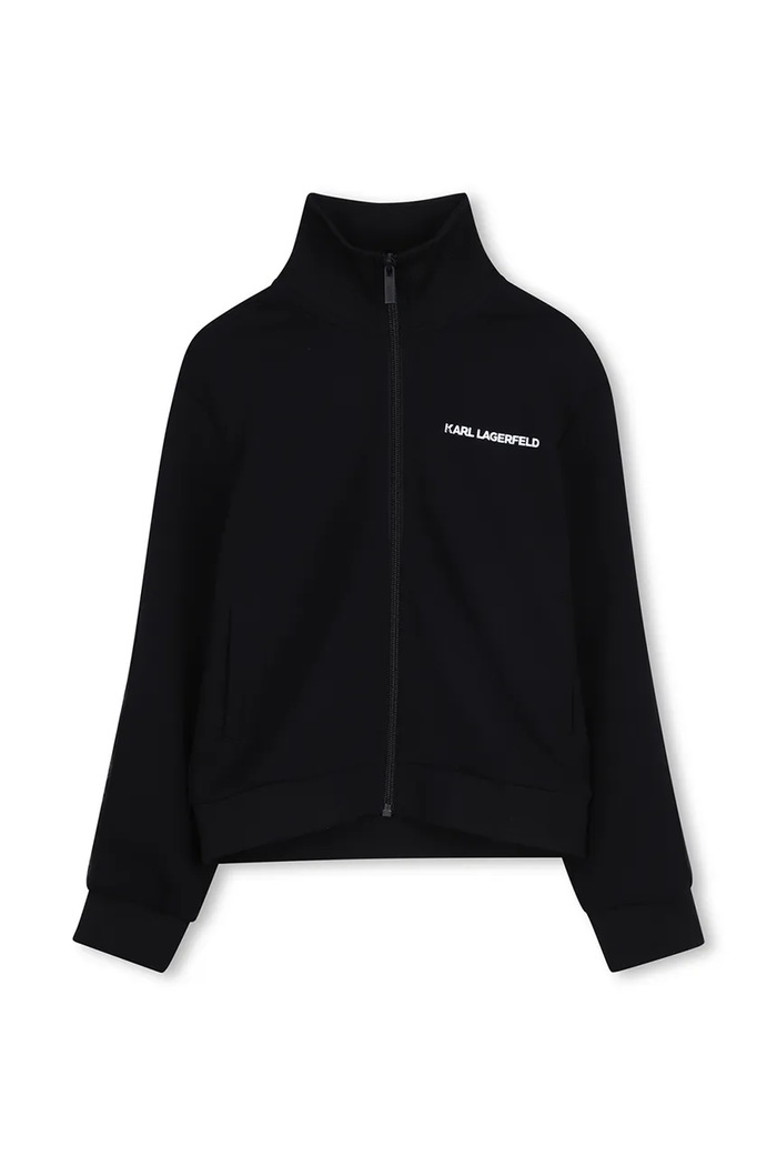 Karl Lagerfeld cardigan copii Z31092.162.174 negru SS26