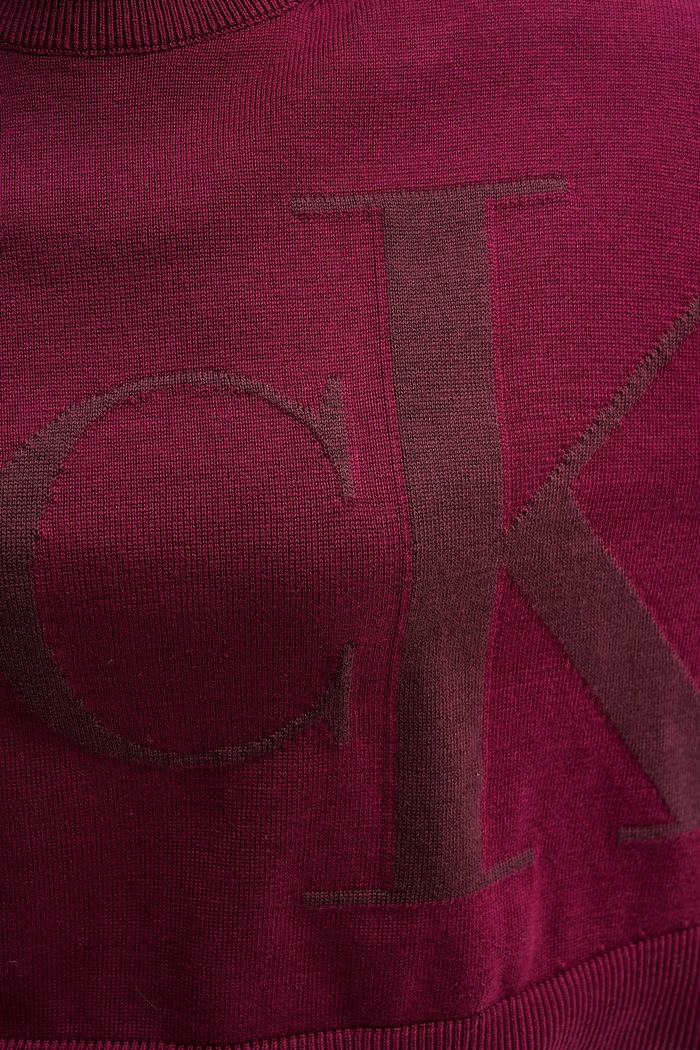 Calvin Klein Jeans pamut pulóver LV047E304G rózsaszín