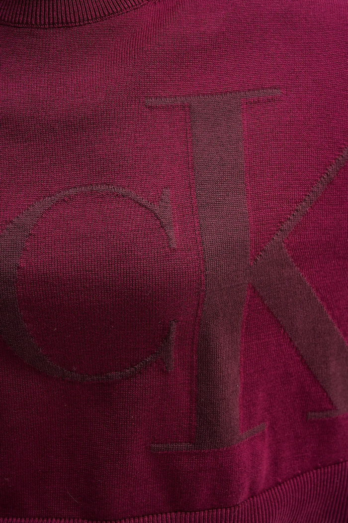 Calvin Klein Jeans pamut pulóver LV047E304G rózsaszín