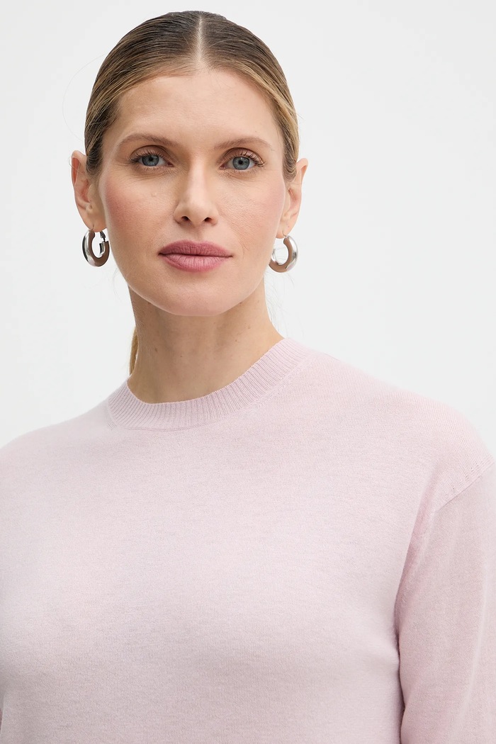 Μάλλινο πουλόβερ Weekend Max Mara VENTO ροζ 2615361021600