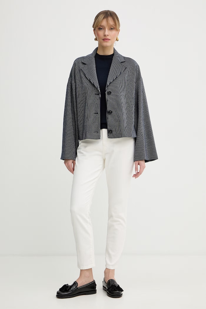 Vlnený sveter Weekend Max Mara VENTO 2615361021600 tmavomodrá SS26