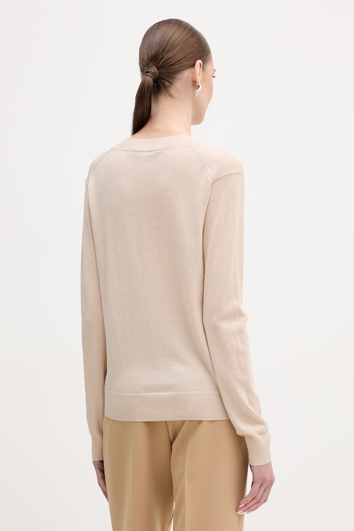 Odzież Weekend Max Mara sweter wełniany ESTREMO 2615361031600 beżowy