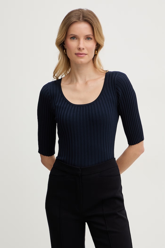 Weekend Max Mara sveter dámsky GUGLIA tmavomodrá 2615361032600