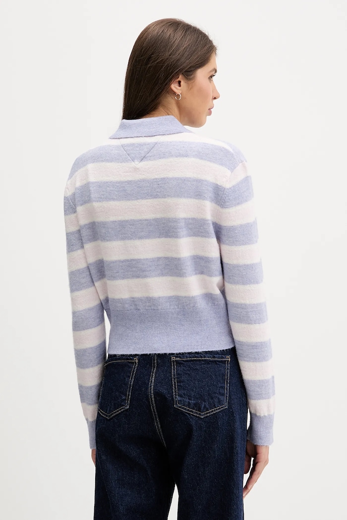 Ρούχα Πουλόβερ με προσθήκη αλπακά Tommy Jeans DW0DW22558 μπλε