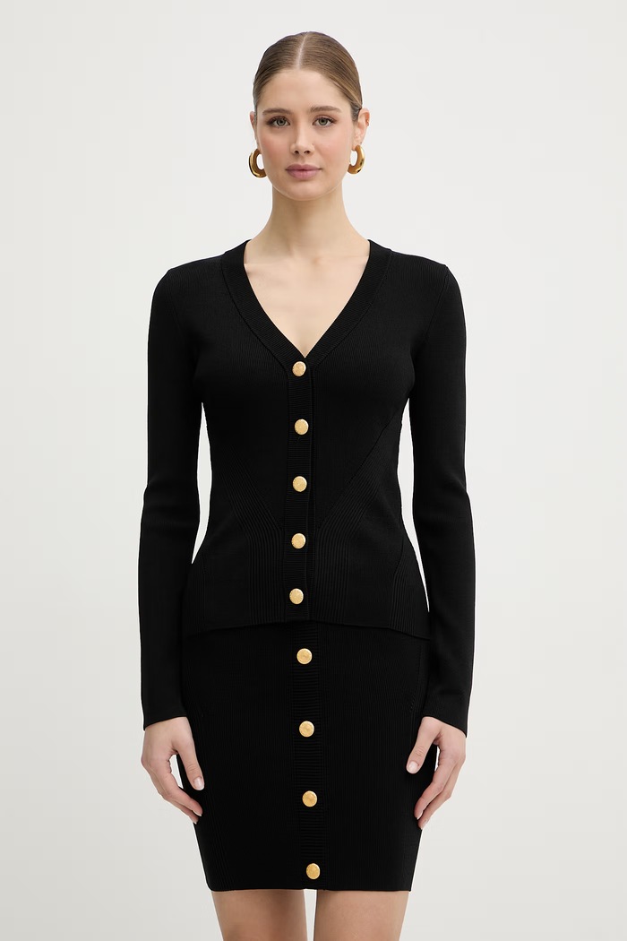Marciano by Guess dámsky kardigán s viskózou LOLI čierna G6GR09.Z0623
