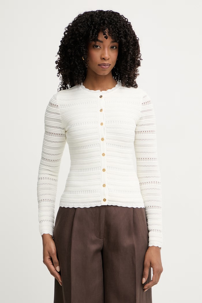 Marciano by Guess cardigan pentru femei, cu vâscoză CAROL bej G6GR12.Z0637