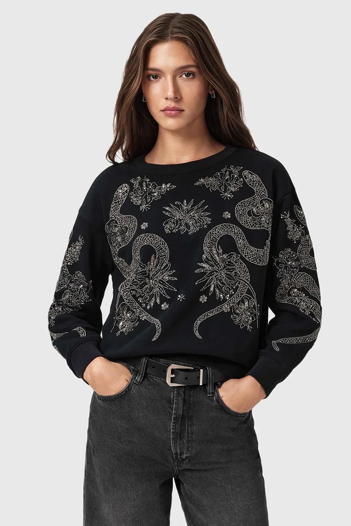 AllSaints sweter pozostałe czarny W146JD