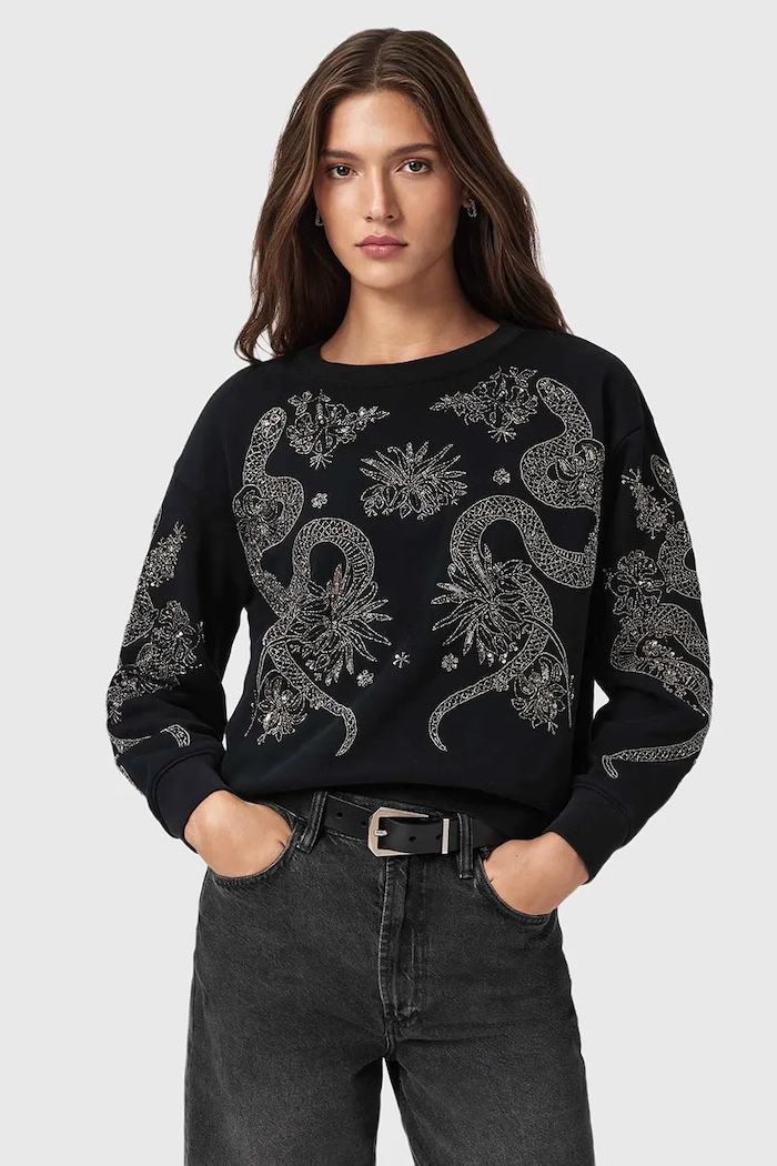 AllSaints sweter pozostałe czarny W146JD