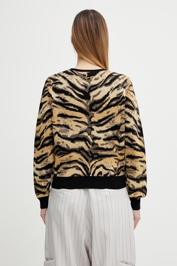 Одяг Кардиган з додаванням вовни Kenzo FG52CA7363DO жовтий