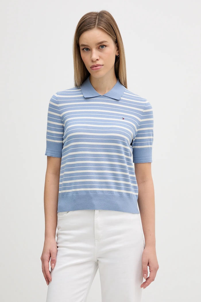 Πουλόβερ Tommy Hilfiger άλλο μπλε WW0WW47622