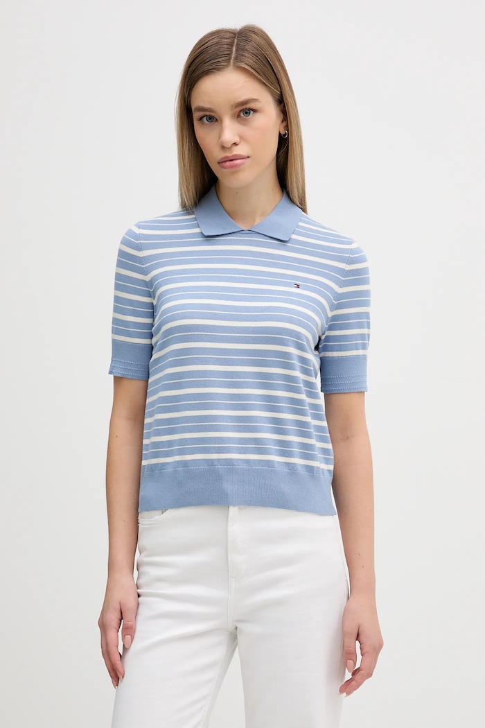 Πουλόβερ Tommy Hilfiger άλλο μπλε WW0WW47622