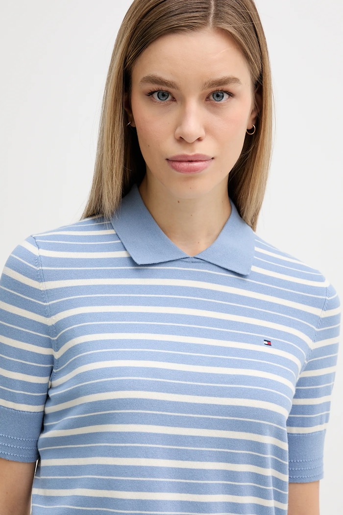 Πουλόβερ Tommy Hilfiger μπλε WW0WW47622