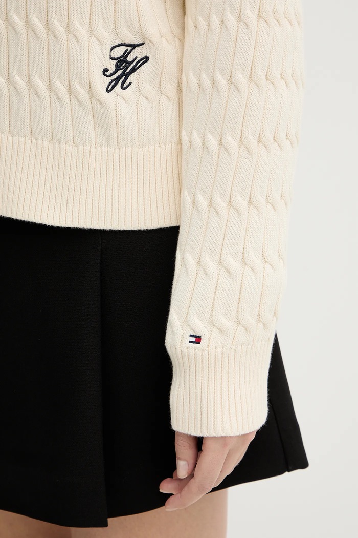 Βαμβακερό πουλόβερ Tommy Hilfiger WW0WW47643
