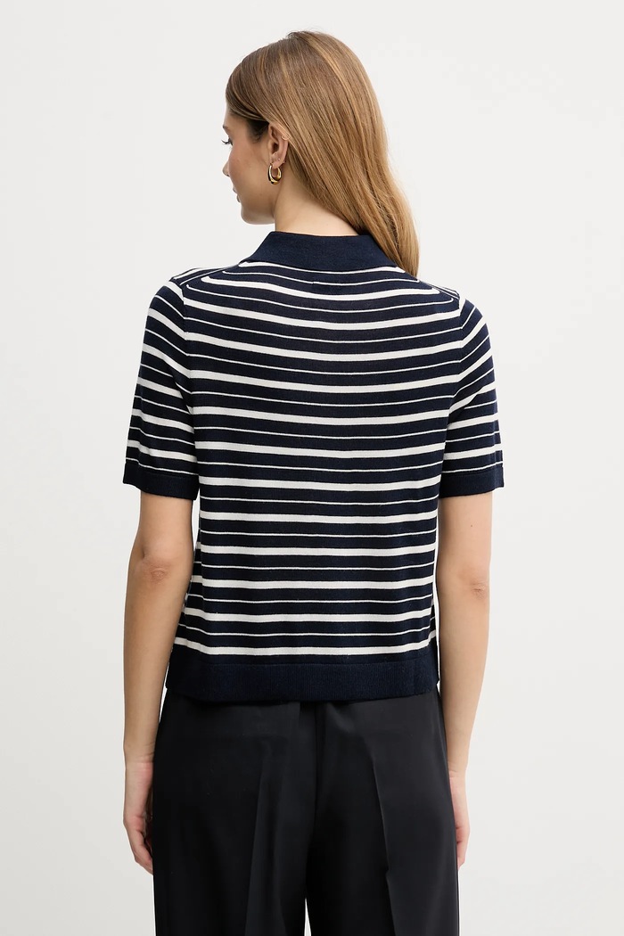 Odzież Tommy Hilfiger sweter z dodatkiem wełny WW0WW48450 granatowy