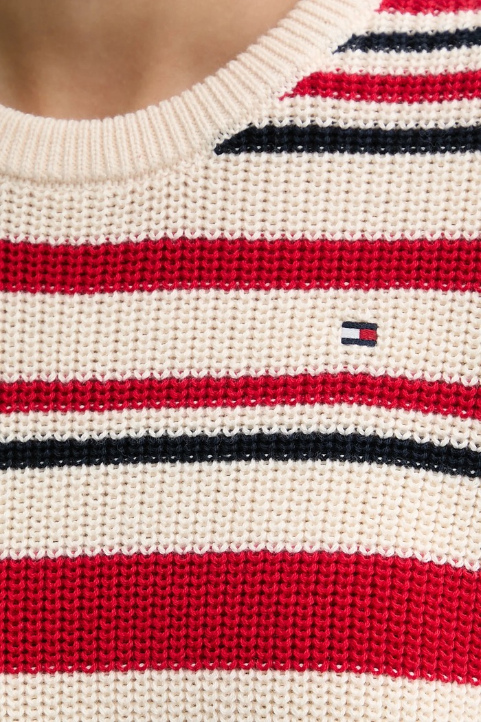 Βαμβακερό μπλουζάκι Tommy Hilfiger WW0WW48793 κόκκινο