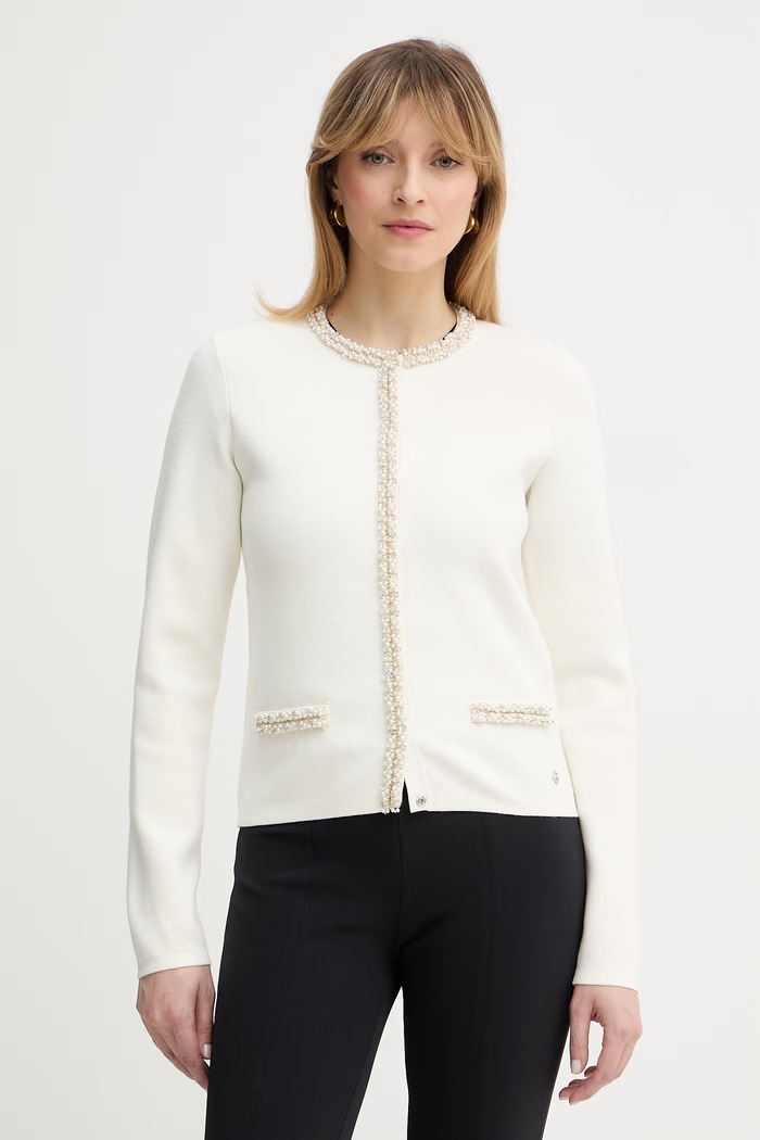 Guess kardigan RAINA aplikacja beżowy W6RR42.Z4422