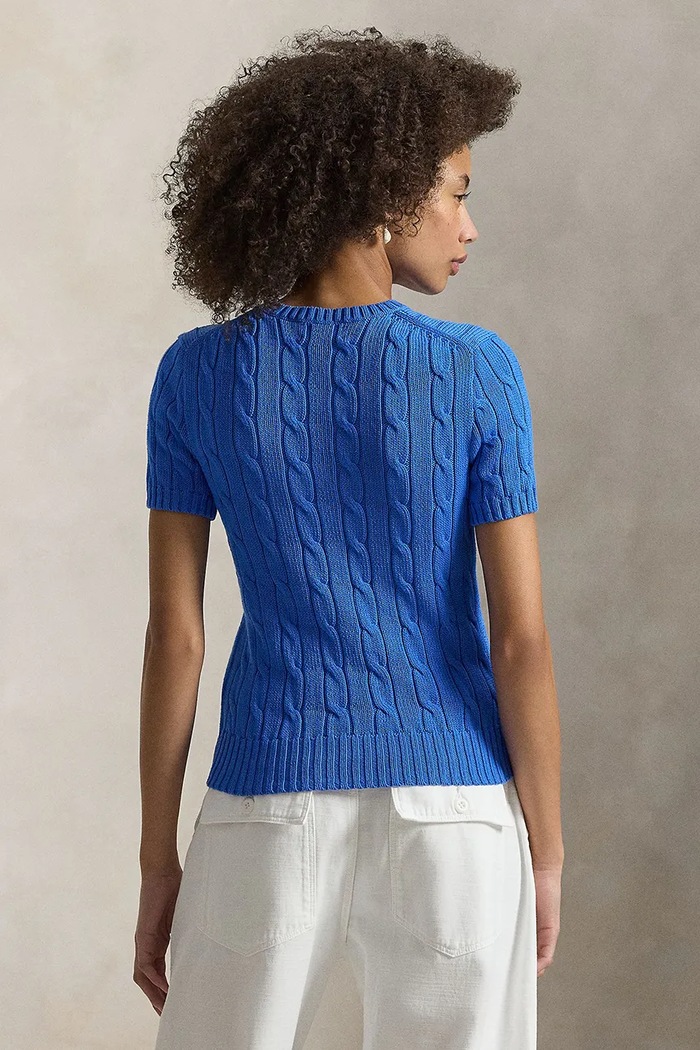 Polo Ralph Lauren sveter dámsky bavlnený 211971873 modrá SS26