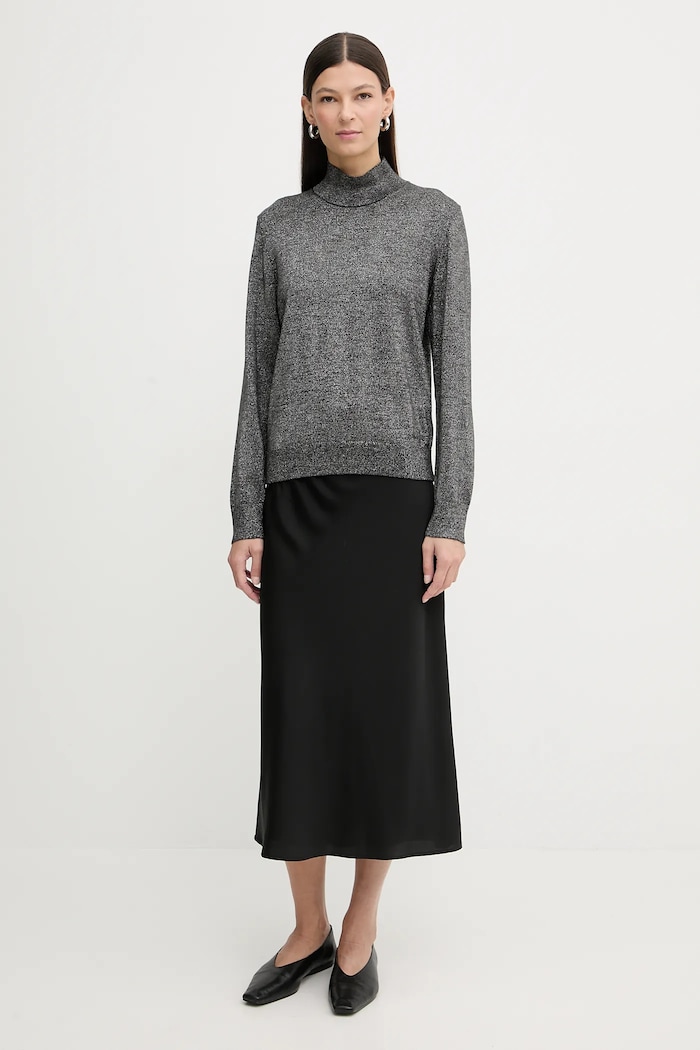 Calvin Klein pulover din amestec de lână LV044E363G gri SS26