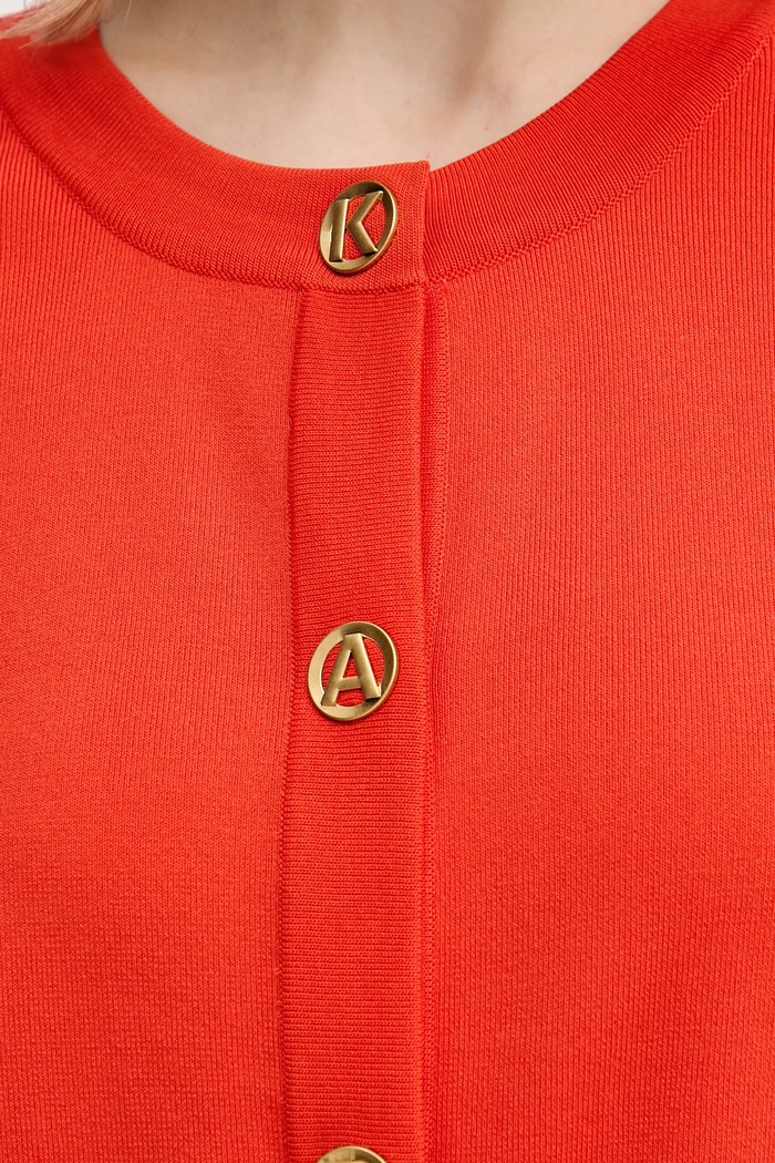 Karl Lagerfeld cardigan KARL DAILY B1W18005 portocaliu