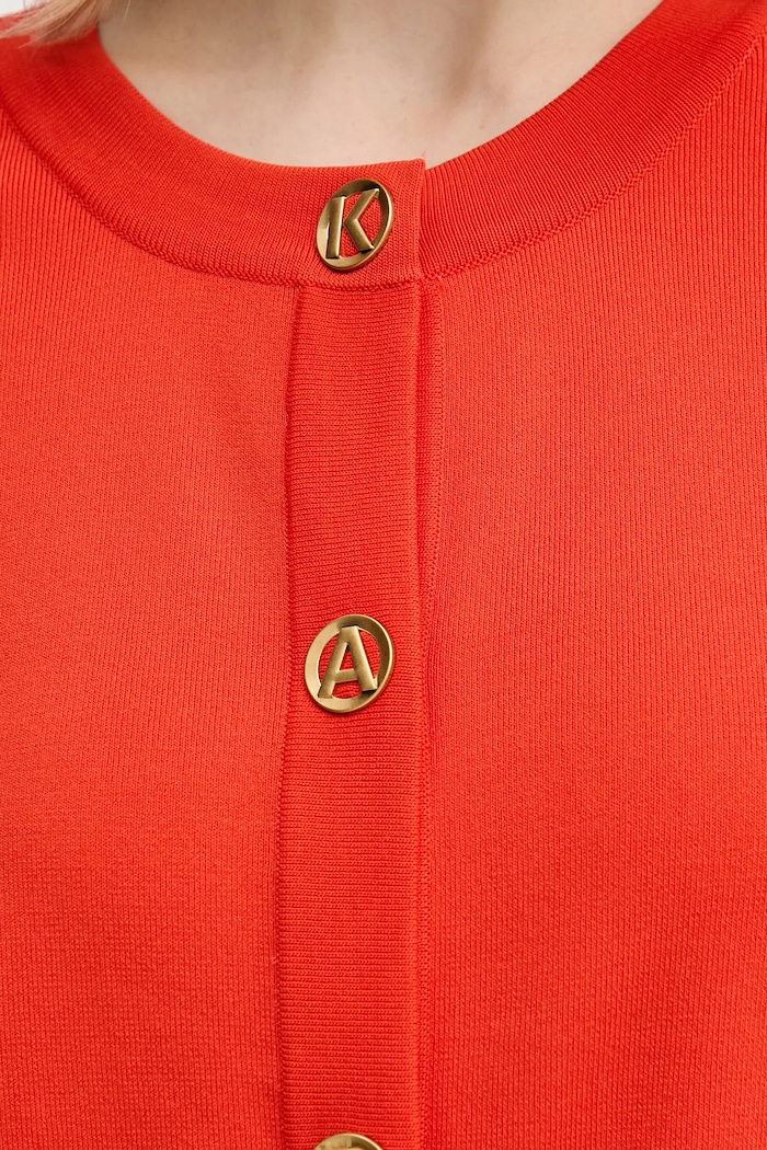 Karl Lagerfeld cardigan KARL DAILY B1W18005 portocaliu