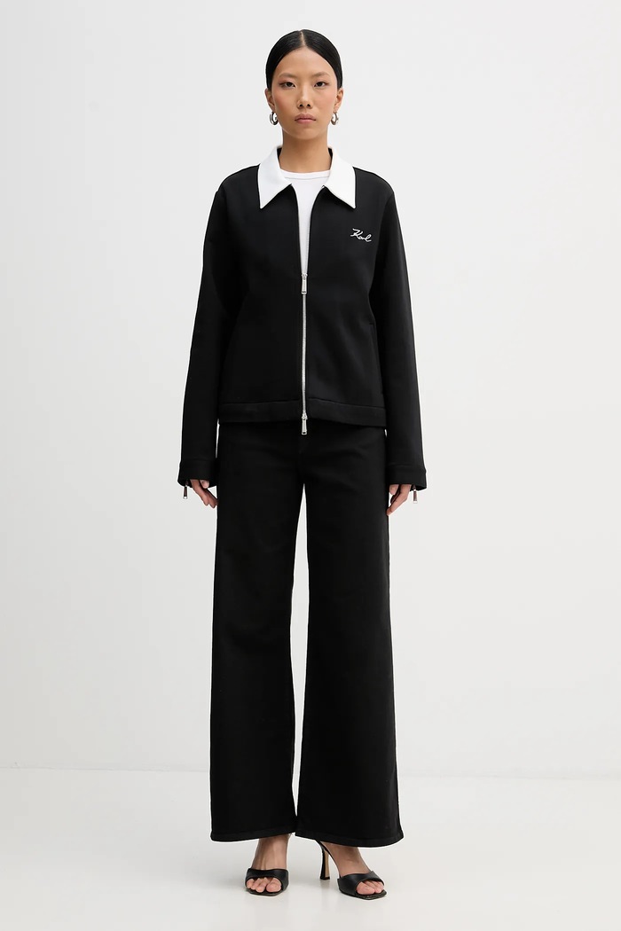 Karl Lagerfeld felpa B1W20007 nero SS26
