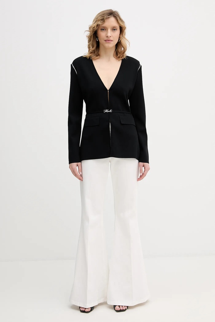 Ruházat Karl Lagerfeld kardigán B1W18013 fekete
