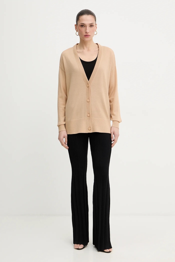 Kardigan s dodatkom vune Armani Exchange XW001879.AF11956 bež SS26