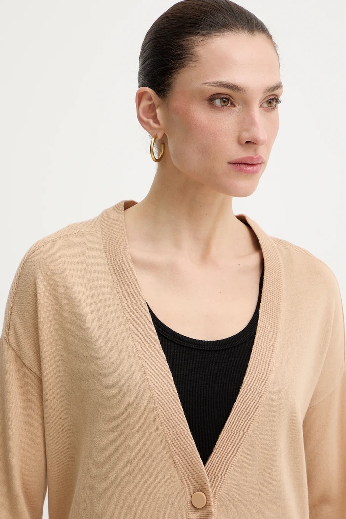 Kardigan s dodatkom vune Armani Exchange bež XW001879.AF11956