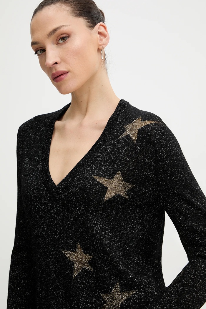 Svetr s příměsí vlny ZADIG&VOLTAIRE černá KWSW02846