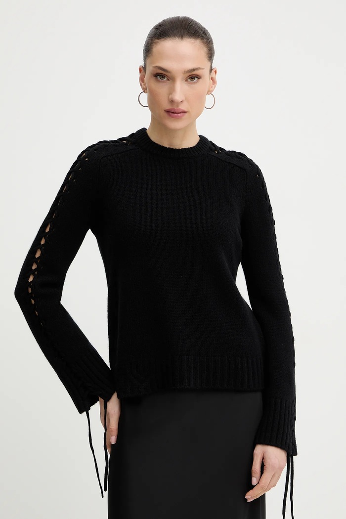 Μάλλινο πουλόβερ ZADIG&VOLTAIRE μαλλί μαύρο KWSW02851
