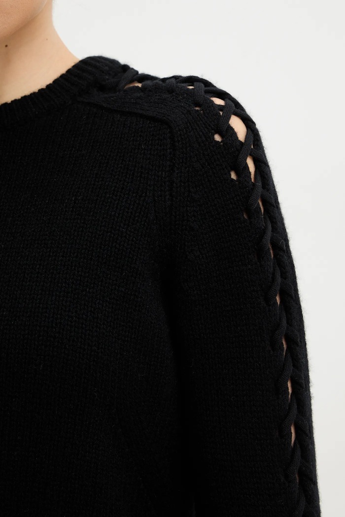 Μάλλινο πουλόβερ ZADIG&VOLTAIRE KWSW02851 μαύρο
