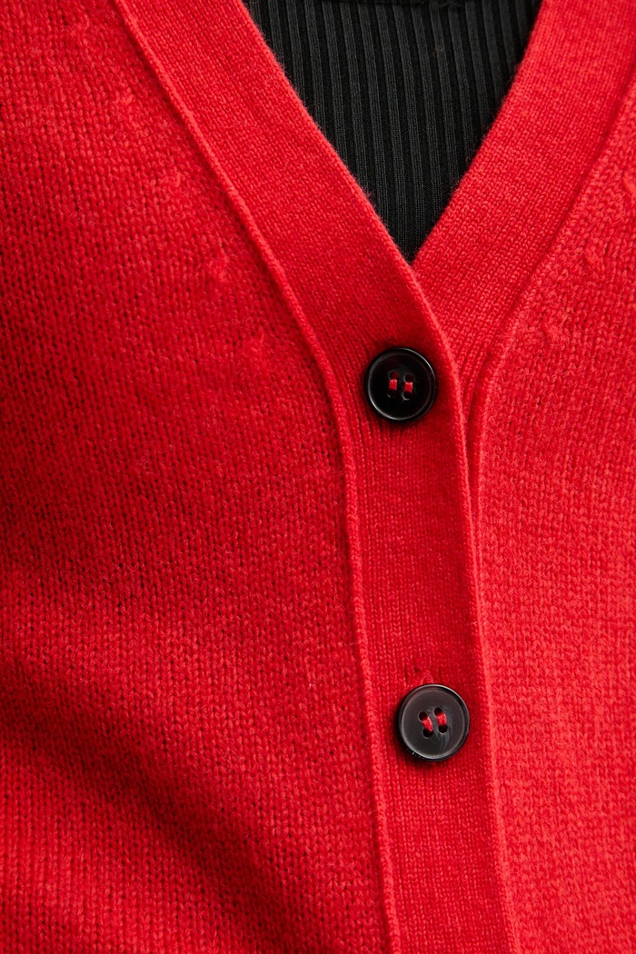 Marc O'Polo cardigan din lână 600605461119 rosu