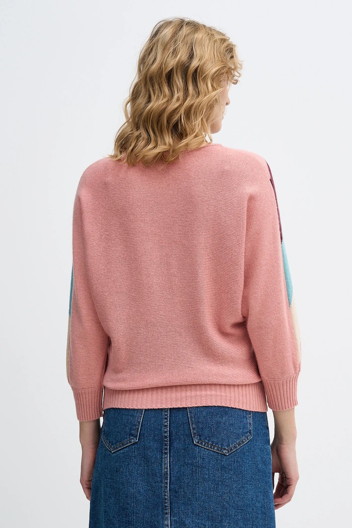 Odzież United Colors of Benetton sweter z dodatkiem wełny x Stranger Things 1VUDE10EP różowy