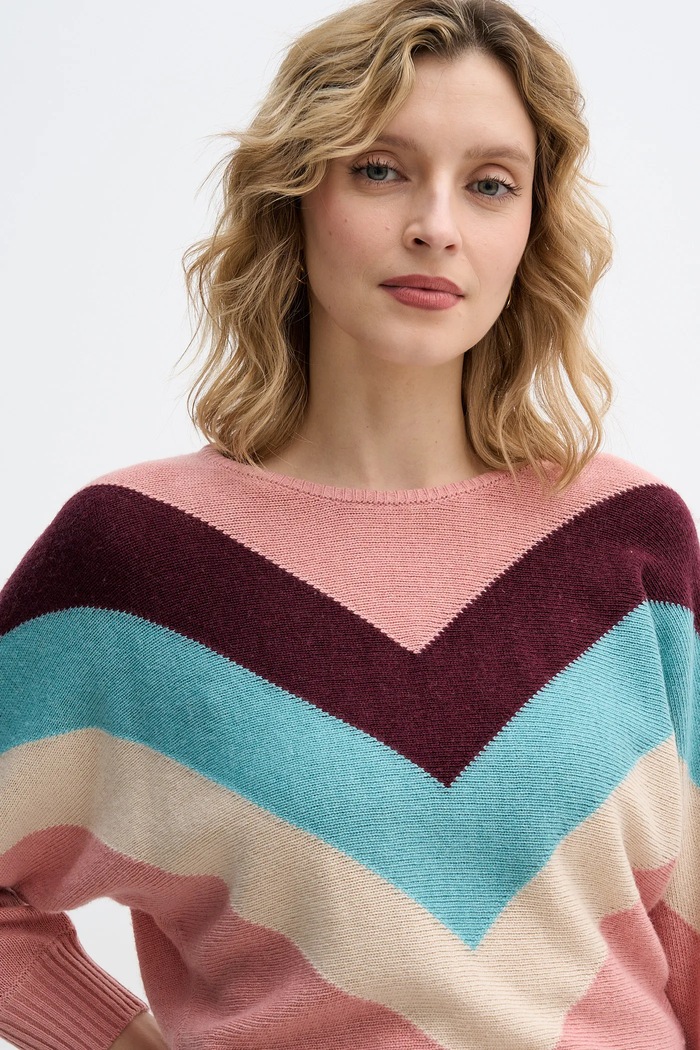 United Colors of Benetton sweter z dodatkiem wełny x Stranger Things różowy 1VUDE10EP