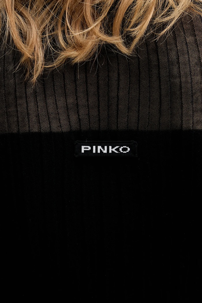 Pinko gyapjú kardigán 106321.A34B fekete