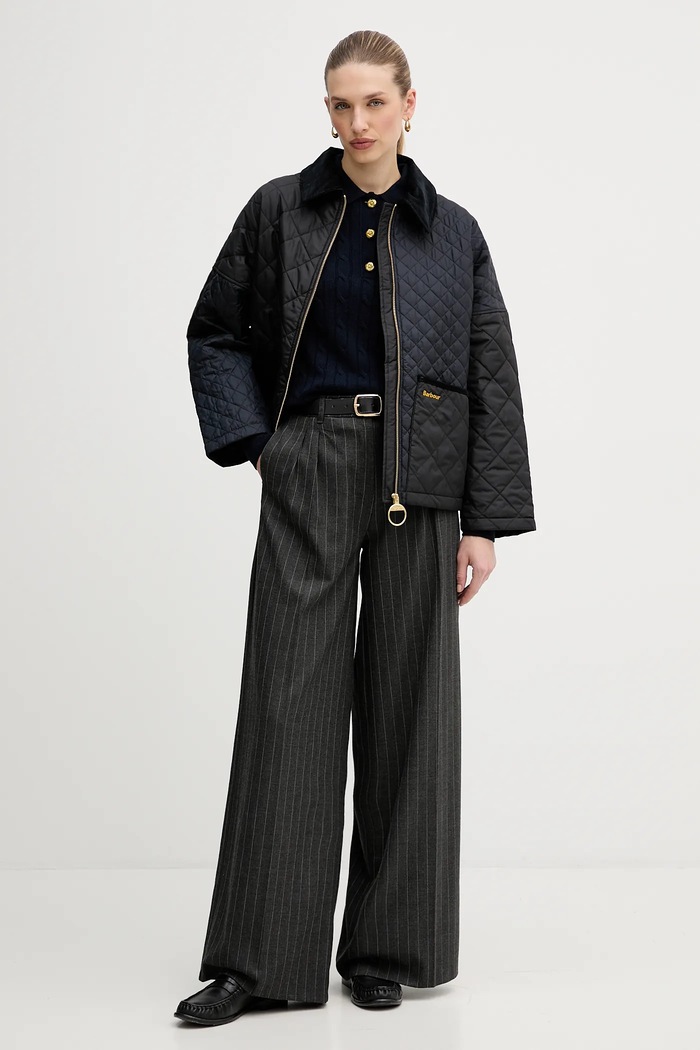 Svetr s příměsí vlny Barbour Evie LKN1730 námořnická modř SS26