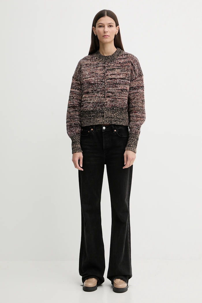 Barbour maglione con lana Saima LKN1740 marrone SS26