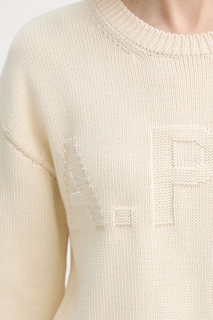 A.P.C. pulover de bumbac PULL TIAGO F COGTX.F23492 bej