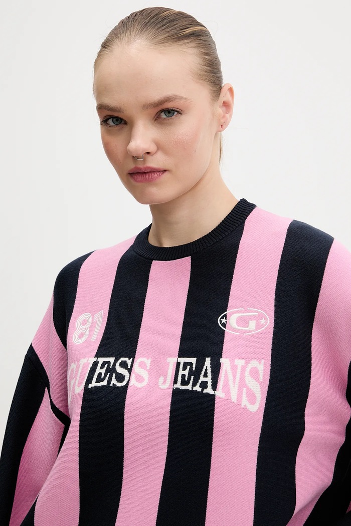 Guess Jeans pulóver rózsaszín W6RR17.Z3FC2