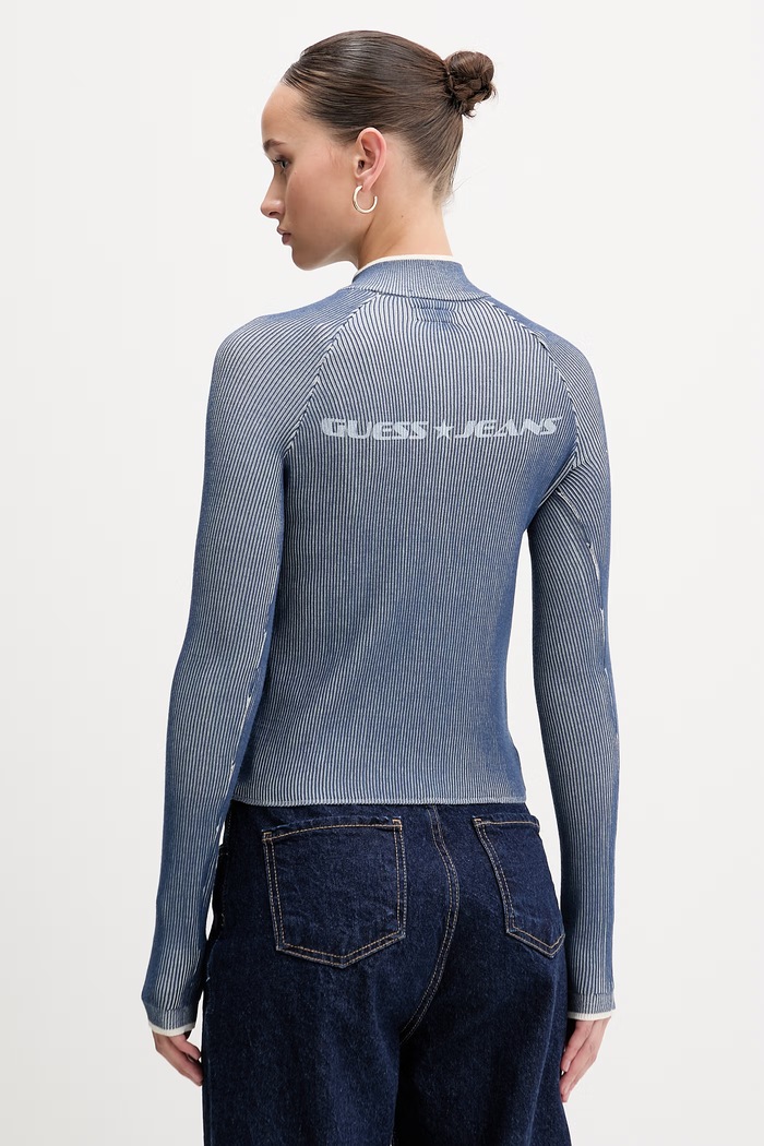 Дрехи Пуловер Guess Jeans W6RR19.Z3P32 син