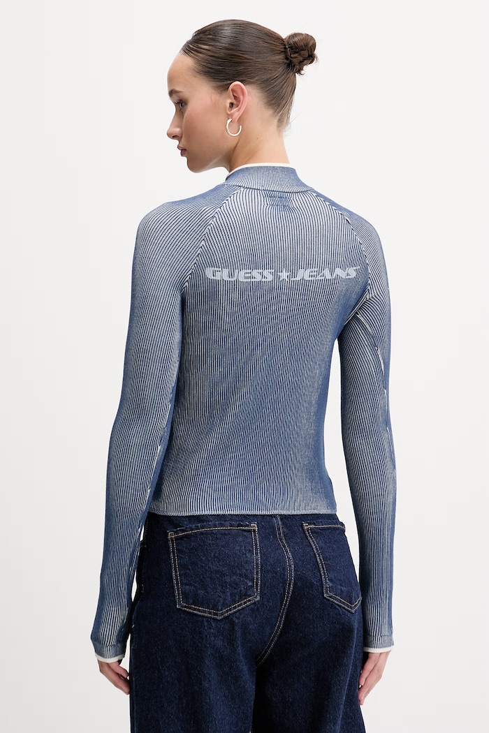 Дрехи Пуловер Guess Jeans W6RR19.Z3P32 син