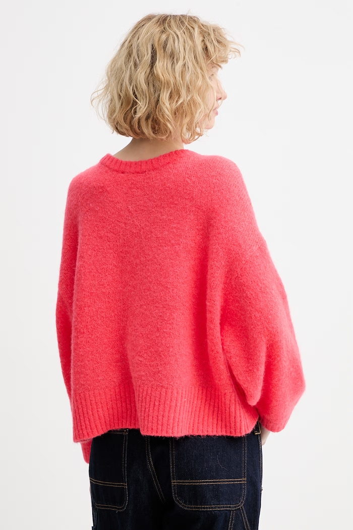 Odzież American Vintage sweter z dodatkiem wełny EAST18VC pomarańczowy