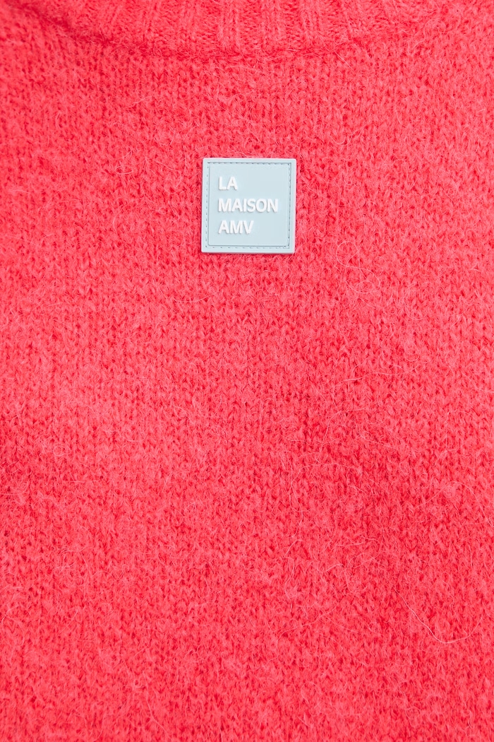 American Vintage sweter z dodatkiem wełny EAST18VC pomarańczowy
