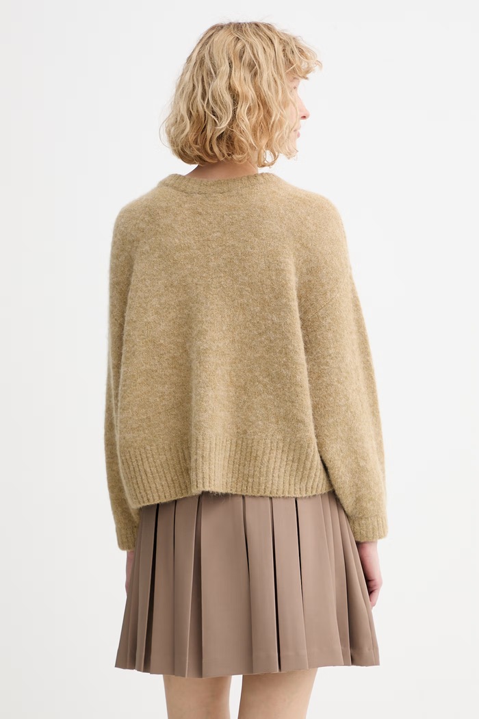 Odzież American Vintage sweter z dodatkiem wełny EAST18VC zielony