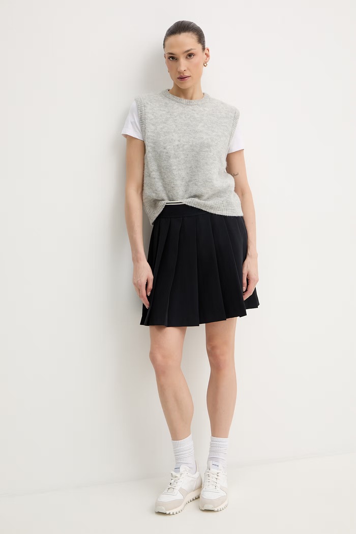 Telovnik z dodatkom volne American Vintage VITO18L siva SS26