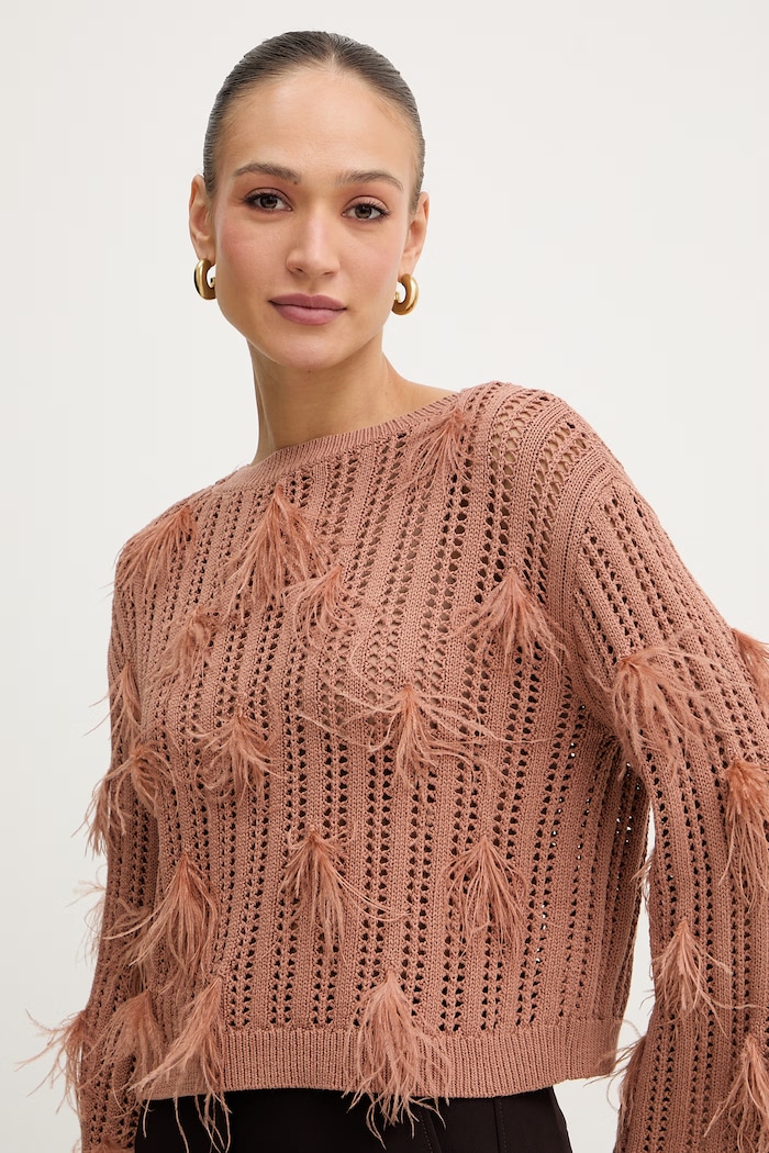 Twinset sweter pomarańczowy 261TP3292
