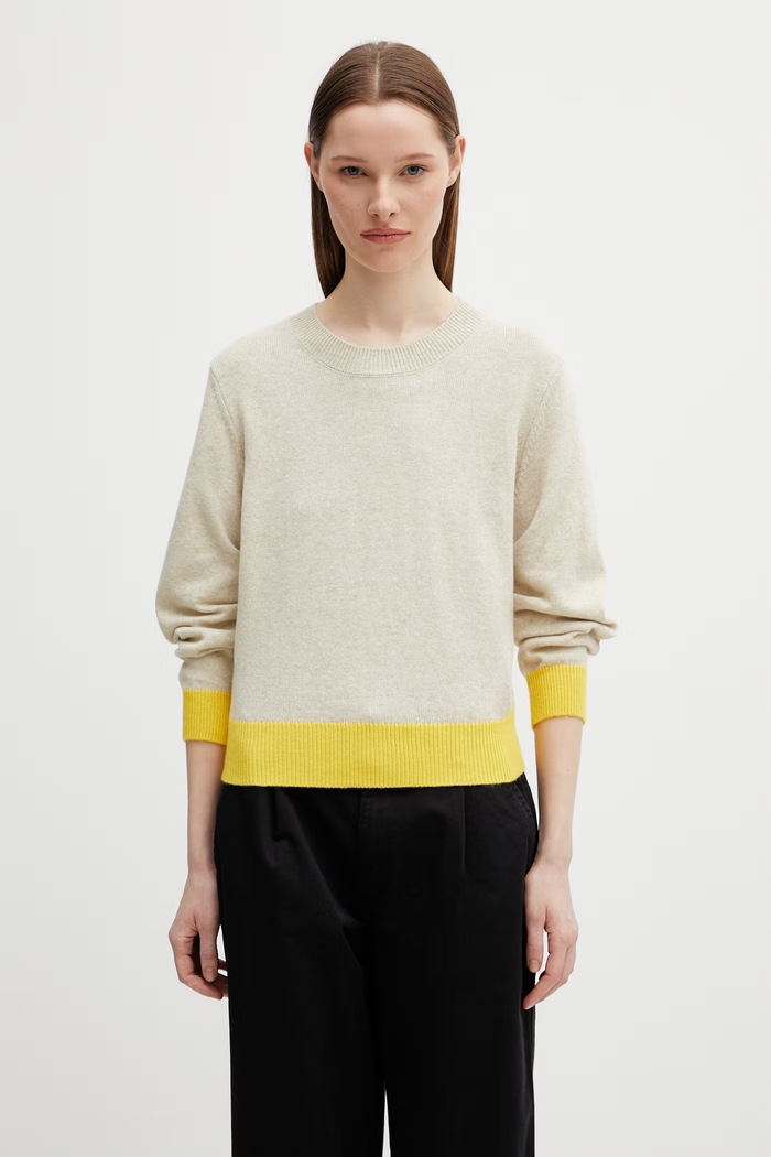 Axel Arigato Rina Gathered Sweater светр з додаванням вовни жіночий бежевий A3704002