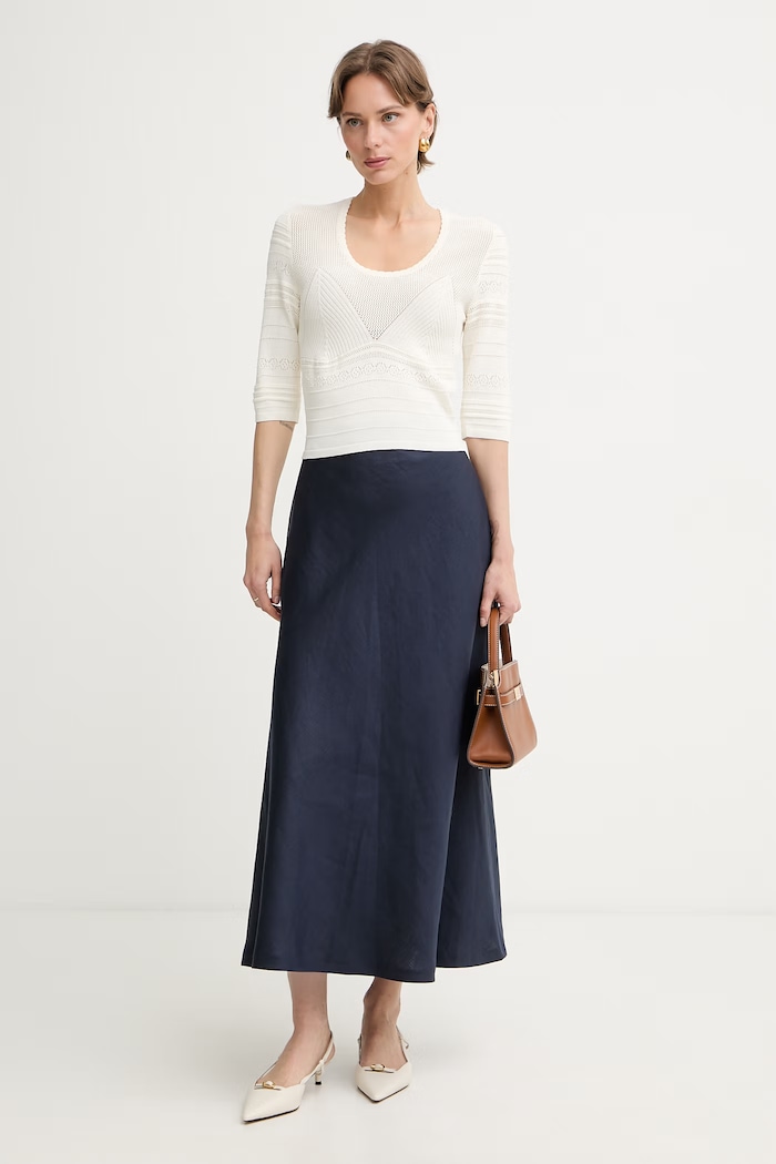 Twinset sveter dámsky s viskózou 261TT3292 béžová SS26